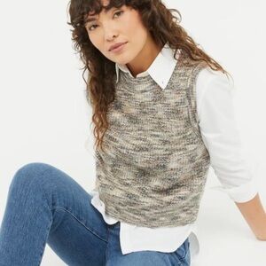 Madewell Space Dye Boulier Sweater Vest (S)